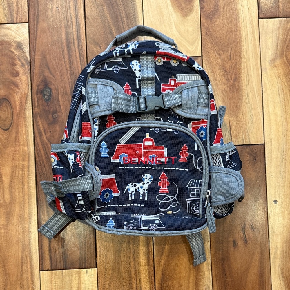 Pottery Barn NWOT Fire Truck Kids Backpack